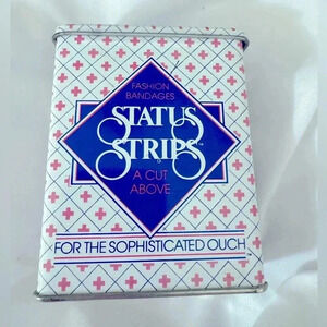 Vintage 1983 Bandages Metal Box Status Strips Scottsdale AZ Collectible